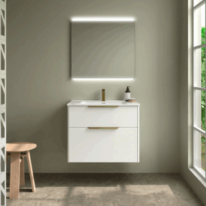 Conjunto de baño Luva con lavabo porcelánico y cajón XL - Imagen 5