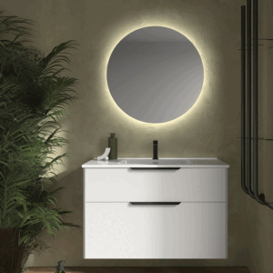 Conjunto de baño Luva con lavabo porcelánico y cajón XL - Imagen 3