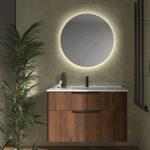 Conjunto de baño Luva con lavabo porcelánico y cajón XL