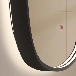 Espejo de baño Catania con luz LED retroiluminada y sensor, detalle de la luz LED, vista 4