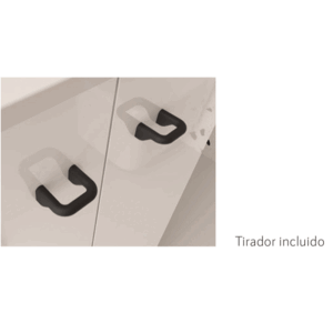 Conjunto de baño Inara con 2 puertas, 1 cajón y lavabo porcelánico - Imagen 10