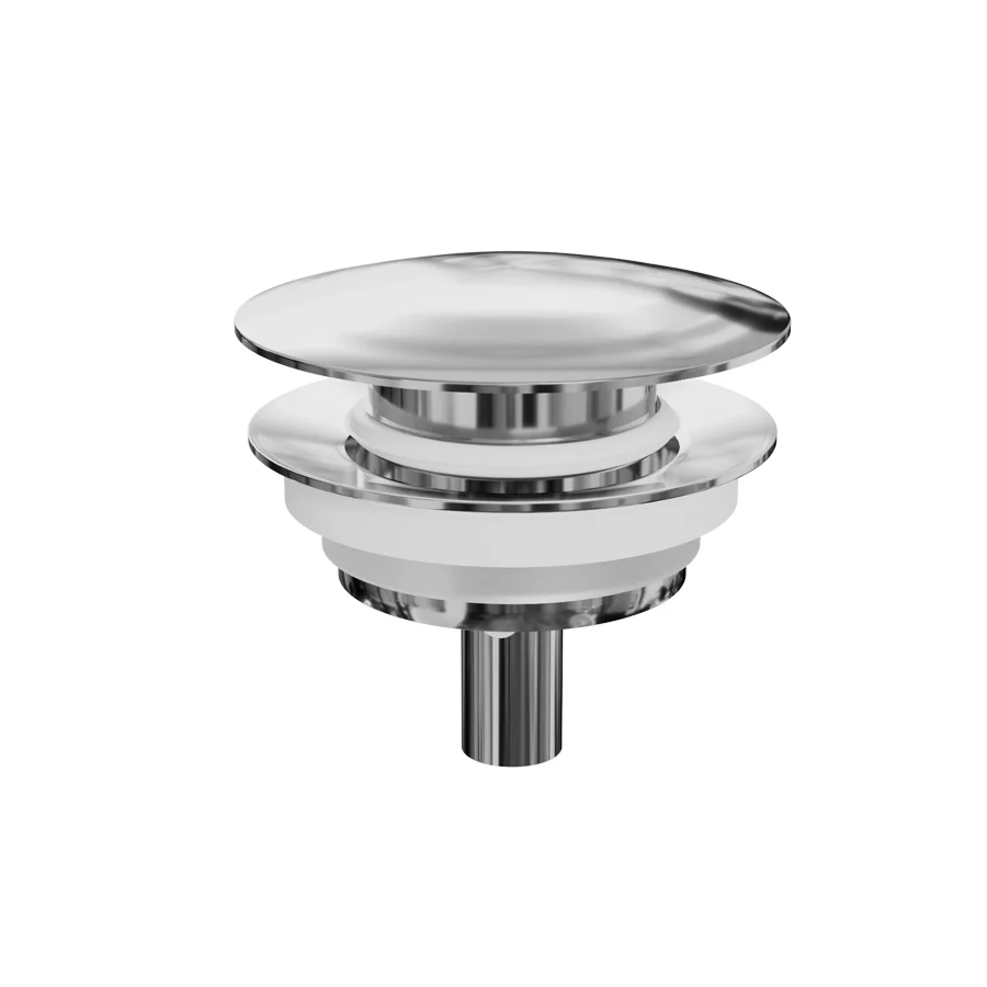Válvula Click Clack para lavabo en acabado cromo
