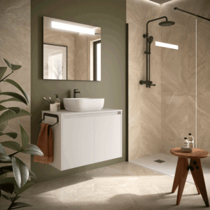 Mueble de baño suspendido Noja con tapa para lavabo sobre encimera - Imagen 4