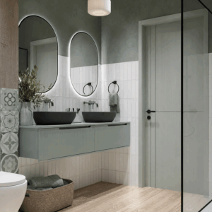 Composición de mueble de baño Chicago suspendido 60 o 120 cm con cajones y tapa lacada - Imagen 2