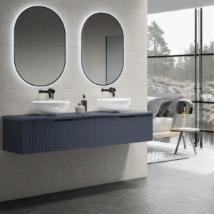 Composición de mueble de baño Chicago suspendido 60 o 120 cm con cajones y tapa lacada - Imagen 4