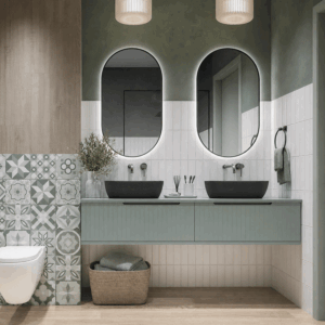 Composición de mueble de baño Chicago suspendido 60 o 120 cm con cajones y tapa lacada - Imagen 5