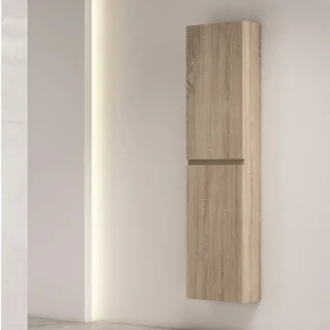 Columna de baño Porto en roble claro, ambientado en baño