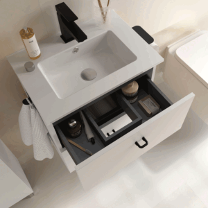Conjunto de baño Inara suspendido con 2 cajones y lavabo porcelánico - Imagen 9
