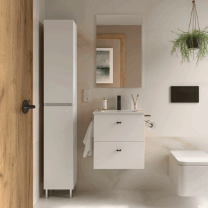 Conjunto de baño Inara suspendido con 2 cajones y lavabo porcelánico - Imagen 7