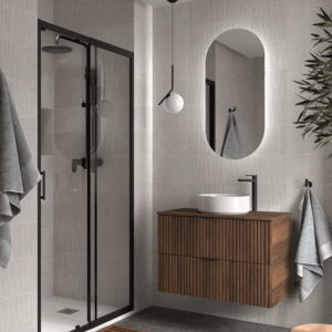 Conjunto de baño Biba con 2 cajones y encimera para lavabo sobre encimera - Imagen 3