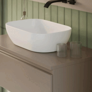 Mueble de baño Kalua suspendido con dos cajones y diseño moderno en lacado o melamina - Imagen 11