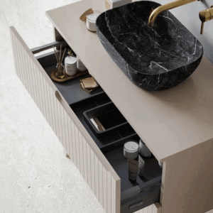 Composición de mueble de baño Chicago suspendido 60 o 120 cm con cajones y tapa lacada - Imagen 12