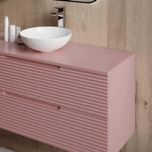 Mueble de baño Miami suspendido con 2 cajones y tapa lacada - Imagen 9