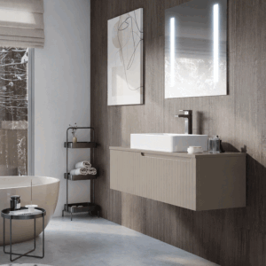 Composición de mueble de baño Chicago suspendido 60 o 120 cm con cajones y tapa lacada - Imagen 6