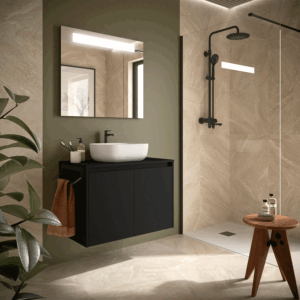 Mueble de baño suspendido Noja con tapa para lavabo sobre encimera - Imagen 9