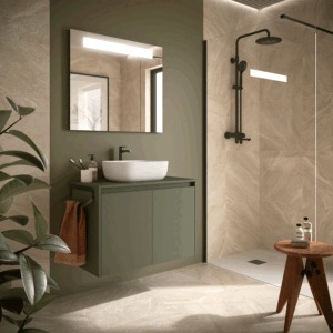Mueble de baño suspendido Noja con tapa para lavabo sobre encimera - Imagen 7