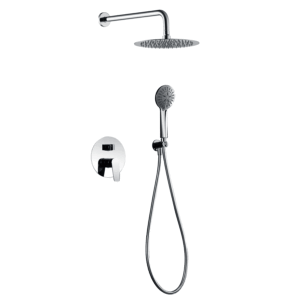 Conjunto de ducha monomando empotrado Bélgica IMEX | Ducha de pared negro mate o cromo