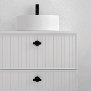Mueble de baño suspendido Carmen 80 cm con lavabo Aire y 2 cajones - Imagen 7
