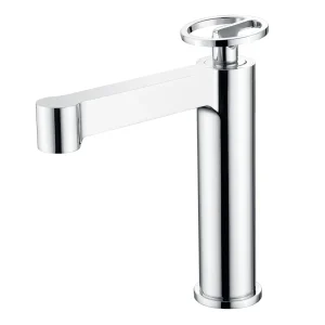 Grifo monomando de lavabo serie Olimpo de Imex, en cromo