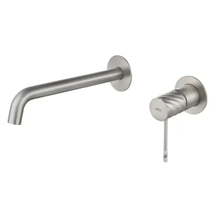 Grifo de lavabo empotrado monomando serie Bless de Imex, en acabado acero