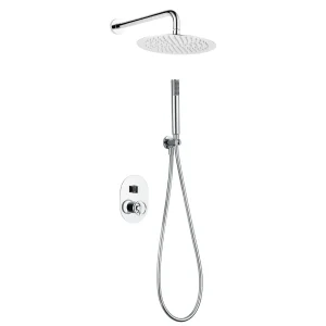 Conjunto de ducha empotrado monomando serie Olimpo de Imex, en blanco