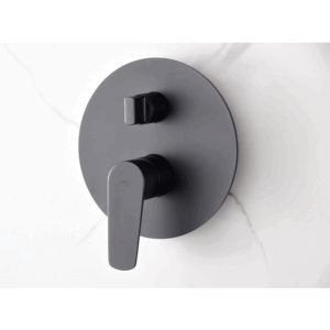 Conjunto de ducha monomando empotrado Bélgica IMEX | Ducha de pared negro mate o cromo - Imagen 5
