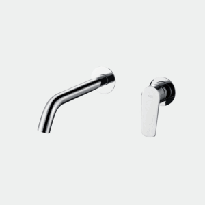 Grifería monomando empotrada para lavabo Bélgica IMEX | Grifo de pared negro o cromo