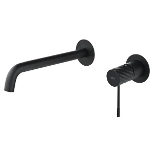 Grifo de lavabo empotrado monomando serie Bless de Imex, en negro