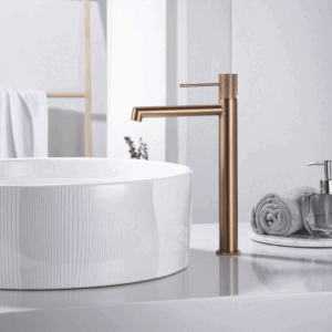 Grifo monomando de lavabo caño alto serie Line de Imex - Imagen 4