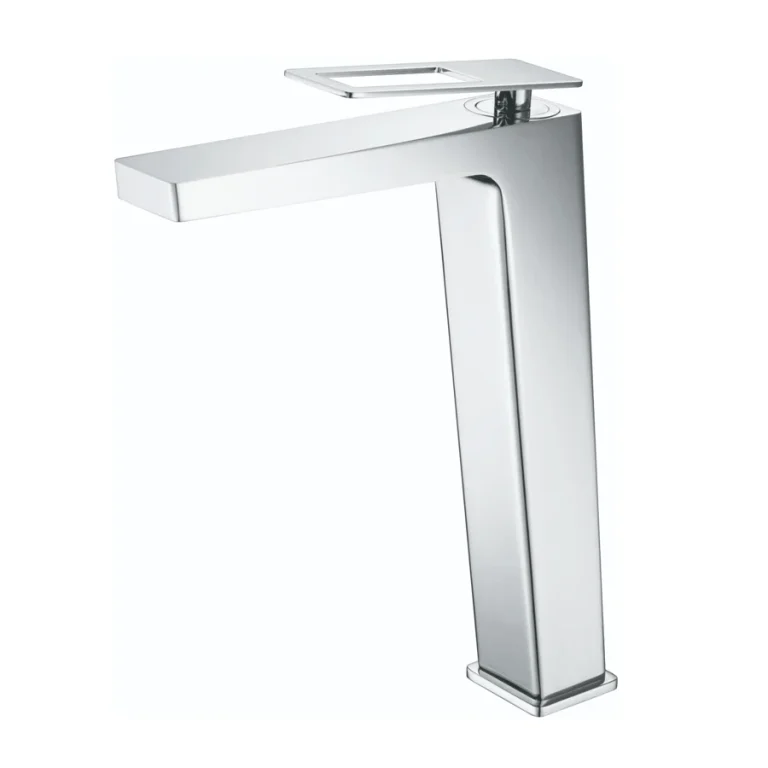 Grifo monomando lavabo alto Suecia con un diseño elegante y sofisticado, en cromo