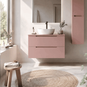 Mueble de baño Kairo suspendido con lavabo porcelánico y 2 cajones - Imagen 6