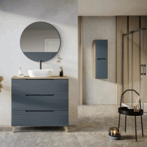 Mueble de baño Roma con tres cajones y patas para lavabo sobre encimera - Imagen 5