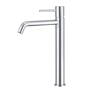 Grifo monomando lavabo alto Monza, diseño moderno en acabados premium, en cromo