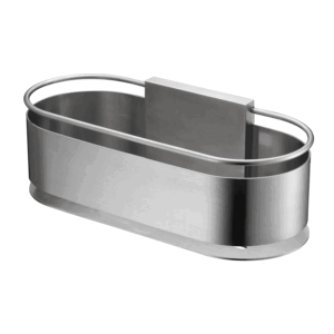 Jabonera frontal Anga, accesorio de baño en acero S304 con diseño moderno - Imagen 4