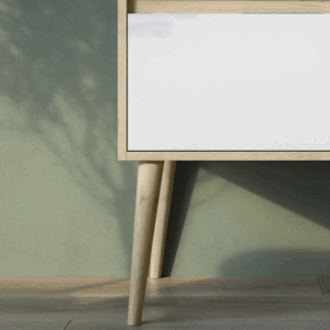 Mueble de baño Nórdico suspendido con lavabo sobre encimera | Diseño escandinavo - Imagen 8