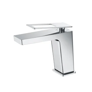 Grifo monomando lavabo Suecia, diseño moderno, en cromo