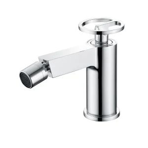 Grifo monomando bidé Olimpo, diseño moderno para baño elegante, en cromo