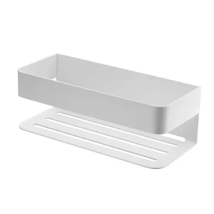 Jabonera frontal Mayura, accesorio de baño en acero S304 en varios acabados, en blanco