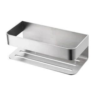 Jabonera frontal Mayura, accesorio de baño en acero S304 en varios acabados, en acero