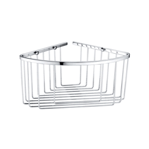 Jabonera de rincón, accesorio de baño en acabado cromo