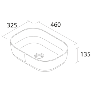 Lavabo de posar Carla, lavabo sobre encimera de porcelana para baño moderno - Imagen 5