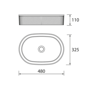 Lavabo sobre encimera Venice de porcelana para baño moderno - Imagen 6