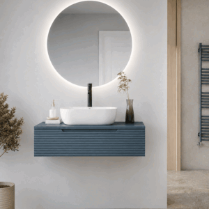 Mueble de baño Miami suspendido con 2 cajones y tapa lacada - Imagen 6
