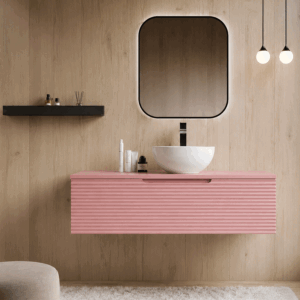 Mueble de baño Miami suspendido con 2 cajones y tapa lacada - Imagen 5