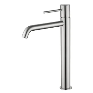 Grifo monomando lavabo alto Monza, diseño moderno en acabados premium, en acero
