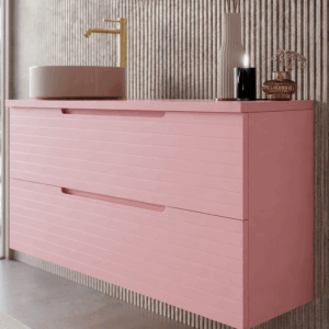 Mueble de baño Paris suspendido con 2 cajones y tapa para lavabo sobre encimera - Imagen 9
