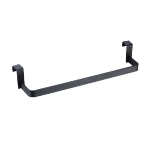 Toallero barra interior para mueble de baño, accesorio funcional, en negro