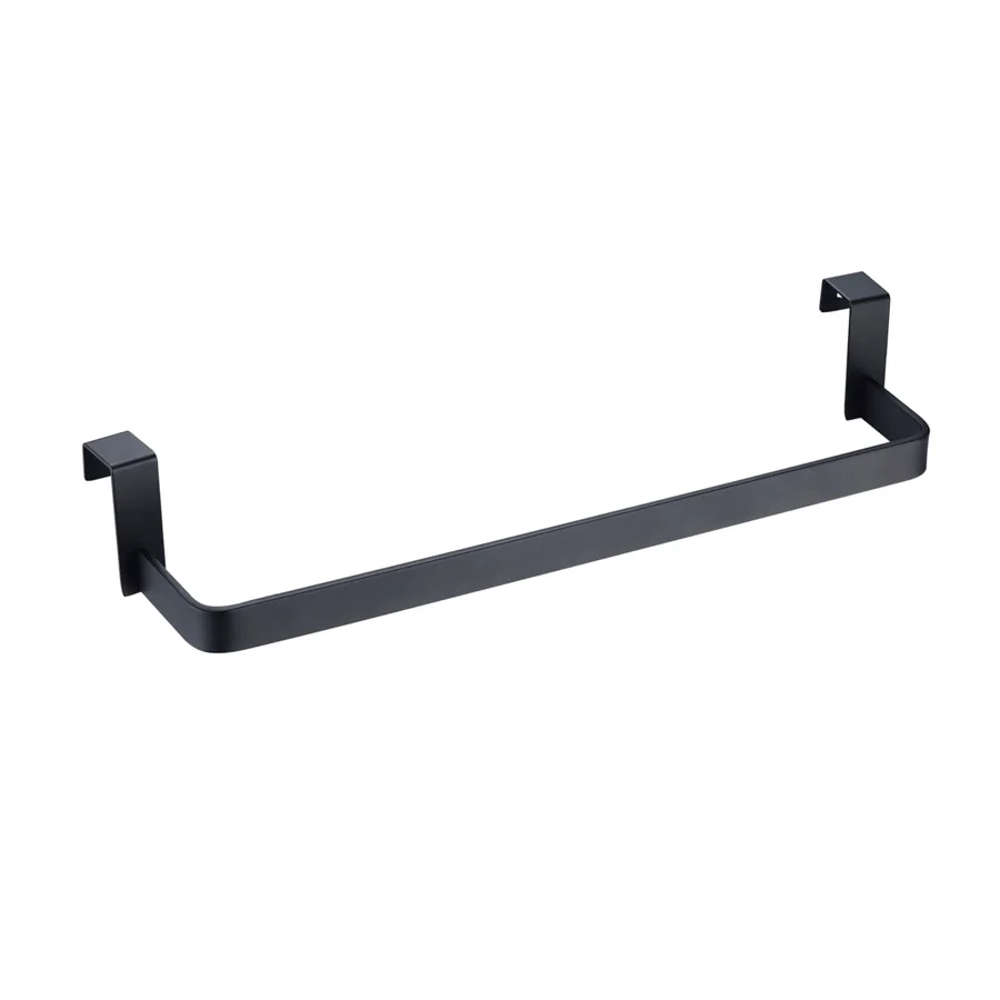 Toallero barra interior para mueble de baño, accesorio funcional, en negro