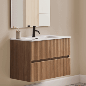 Mueble de baño Etna suspendido con lavabo cerámico integrado