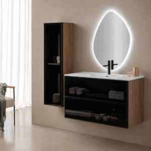 Mueble de Baño Koba Suspendido con Lavabo Porcelánico | 60, 80 y 100 cm